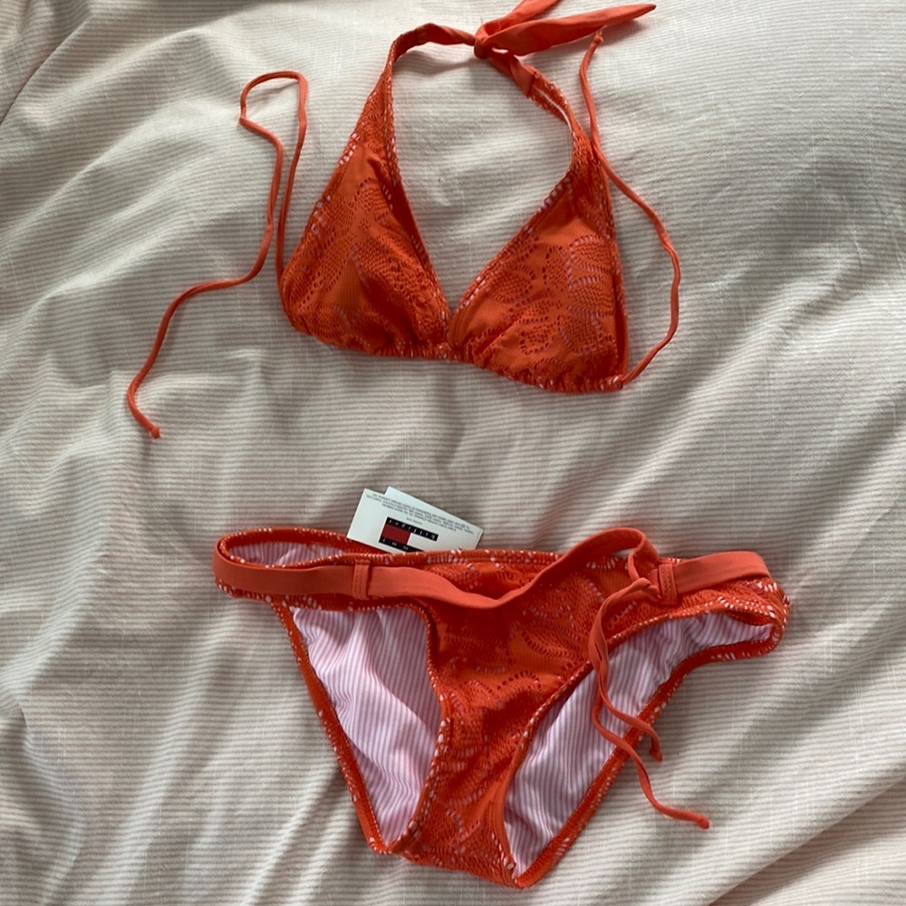 NWT Tommy Hilfiger crochet bikini